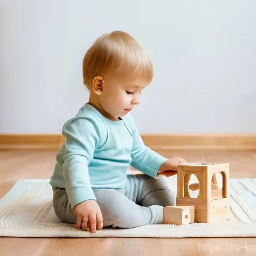 콩순이 굿즈 창업 사례 - **Prompt:** A heartwarming scene in a bright, modern children's playroom in Russia. A happy, fair-sk...