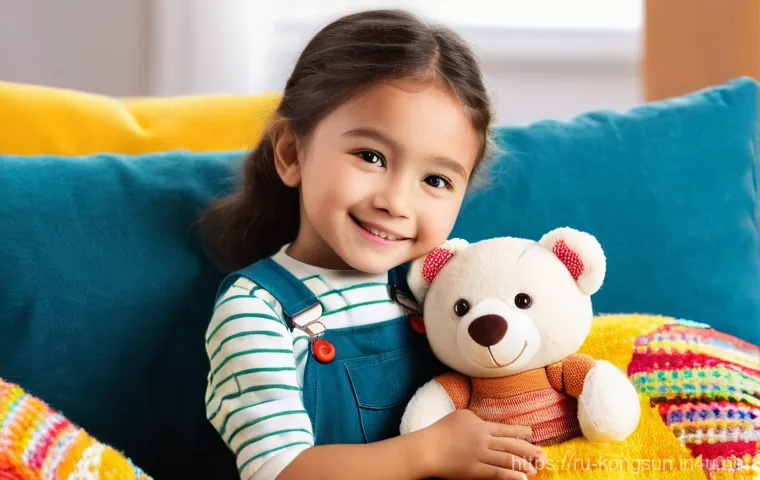 콩순이 캐릭터 인형 만들기 - **Prompt:** A cozy and warm close-up shot of an experienced female artisan's hands (in her late 30s)...