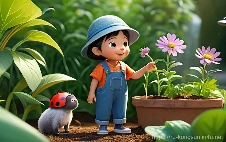 콩순이 애니메이션의 제작 목표 - **Prompt: Emotional Intelligence and Empathy**
    "A heartwarming animated scene depicting Kongsoon...