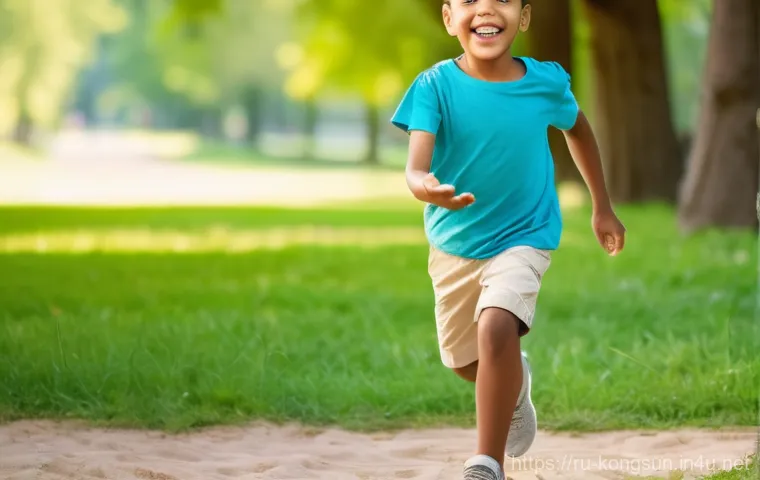 콩순이 유튜브 콘텐츠 - **Prompt:** A cozy, brightly lit living room with a young child, approximately 7 years old, sitting ...