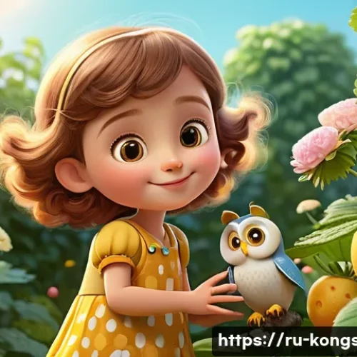 Home 24 콩순이 스토리 전개 - **A joyful five-year-old girl, Consuni, with smooth, stylized light brown hair and a bright, innocen...