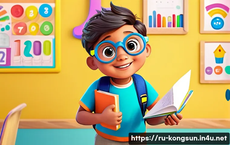 콩순이와 유사 캐릭터 비교 - A cheerful, brightly colored cartoon character designed for children aged 3-5, wearing playful, mode...